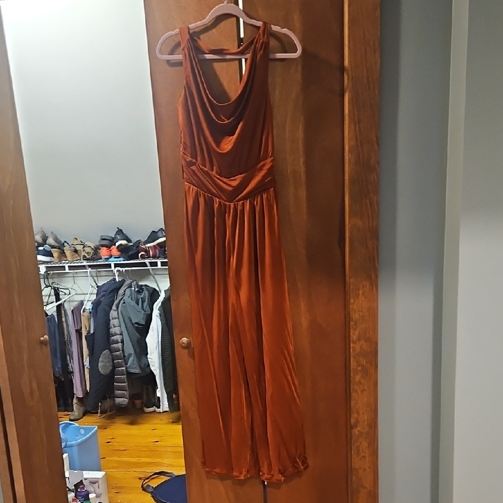 Anthropologie Rust Jumpsuit